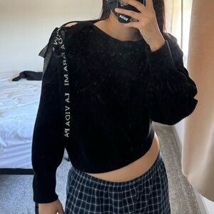 New Black Women's Crop Top